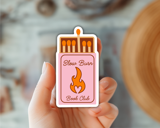 Slow Burn Book Club Sticker