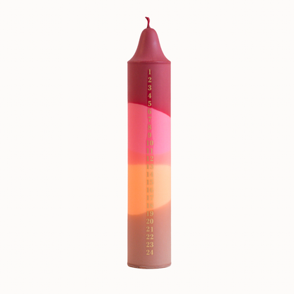 Advent Candle, Christmas Calendar - Earth Tones