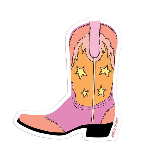 Cowgirl Boot Sticker