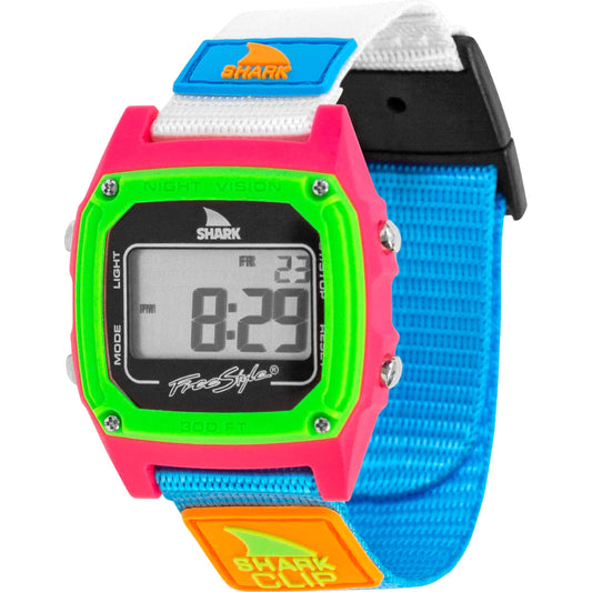 Shark Classic Clip Watch - Black Neon