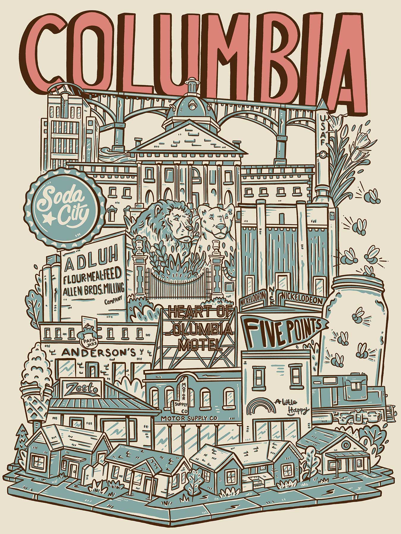 Hey Caleb - Columbia 4x6 Print