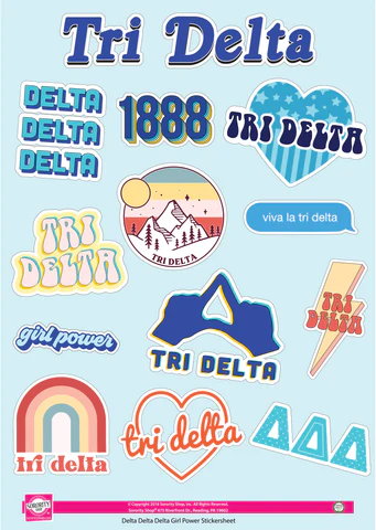 All Sorority Girl Power Sticker Sheet