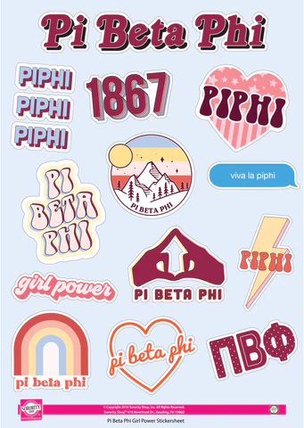 All Sorority Girl Power Sticker Sheet