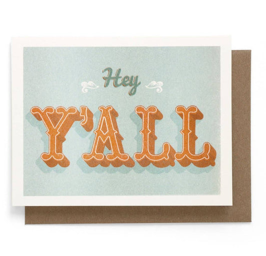 Hey Y'all Greeting Card