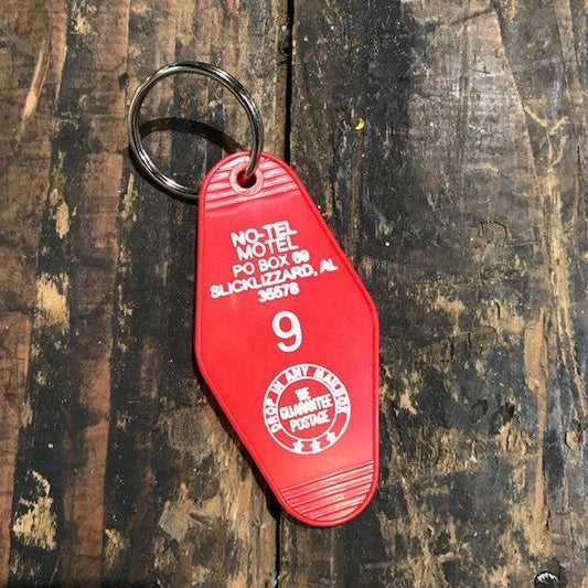 No Tel Motel Keychain