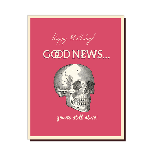 Good News Birthday Card