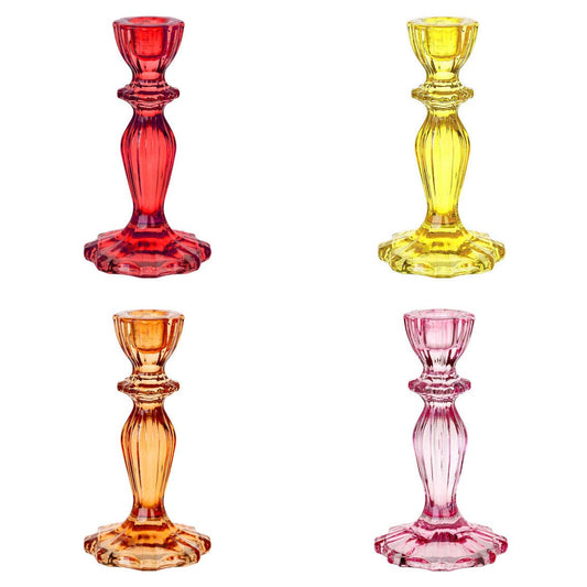 Glass Candle Holders