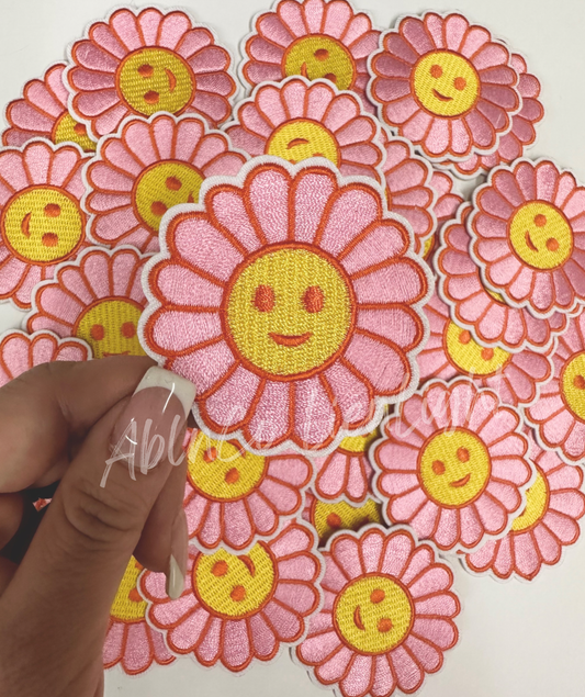 3” Smiley Daisy Patch