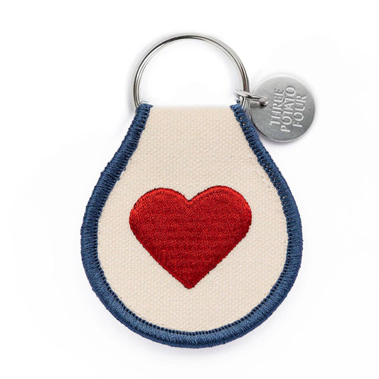 Heart Patch Keychain