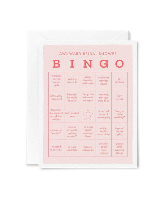 Bridal Shower Bingo Card