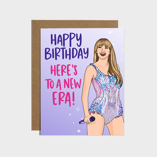 Taylor Swift - Here's To A New Era Birthday Card