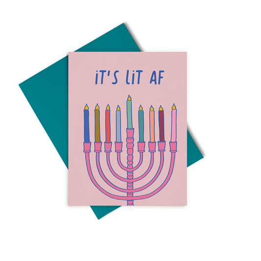 It's Lit AF-Holiday Greeting Cards Set of 8