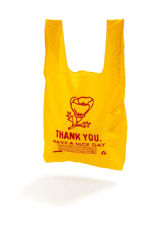 Thank You Tote // Poppy on Yellow // Lauren DiCioccio