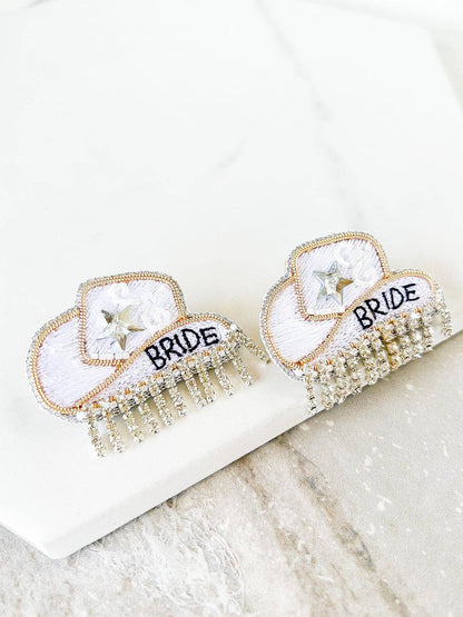 Bride Cowgirl Hat Studs