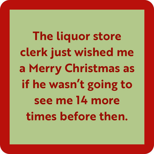 DOM Coaster - XMAS Liquor Store