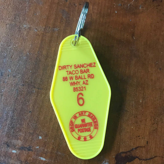 Dirty Sanchez Taco Bar Keychain