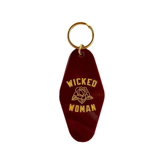 Wicked Woman Rose Motel Keytag