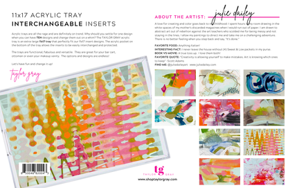 Acrylic Tray Inserts - Julie Dailey Collab