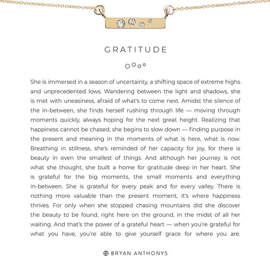 Gratitude Necklace - Bryan Anthonys