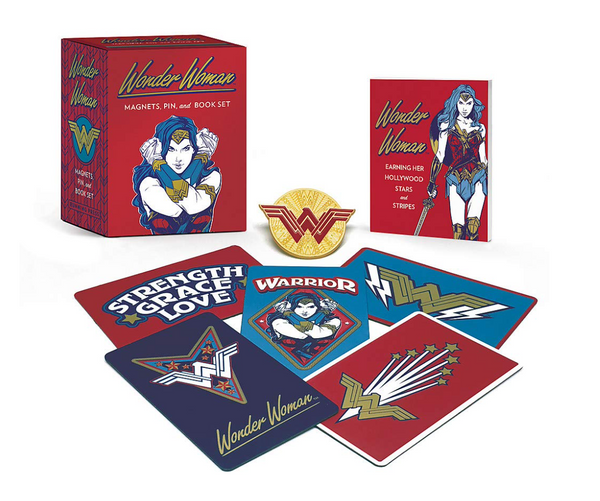 RP Minis-Wonder Woman Magnet, Pins and Book Set – A Little Happy