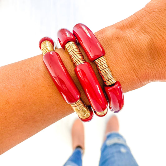 Garnet Game Day Bracelet