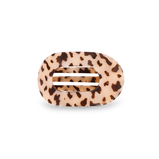 TELETIES - Blonde Tortoise Small Flat Round Clip