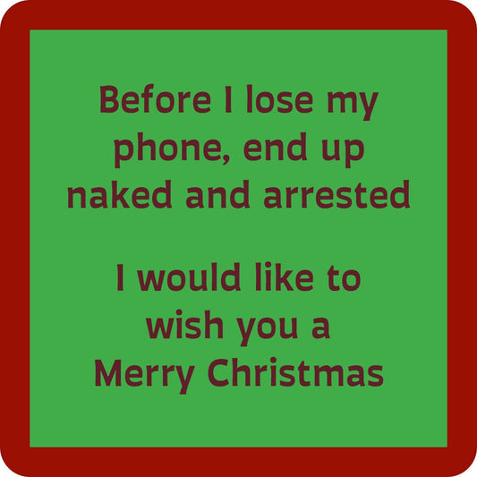 DOM Coaster - XMAS Naked and Arrested