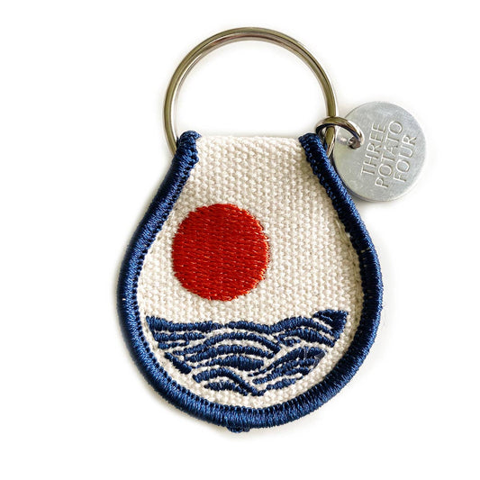 Sun & Waves Patch Keychain