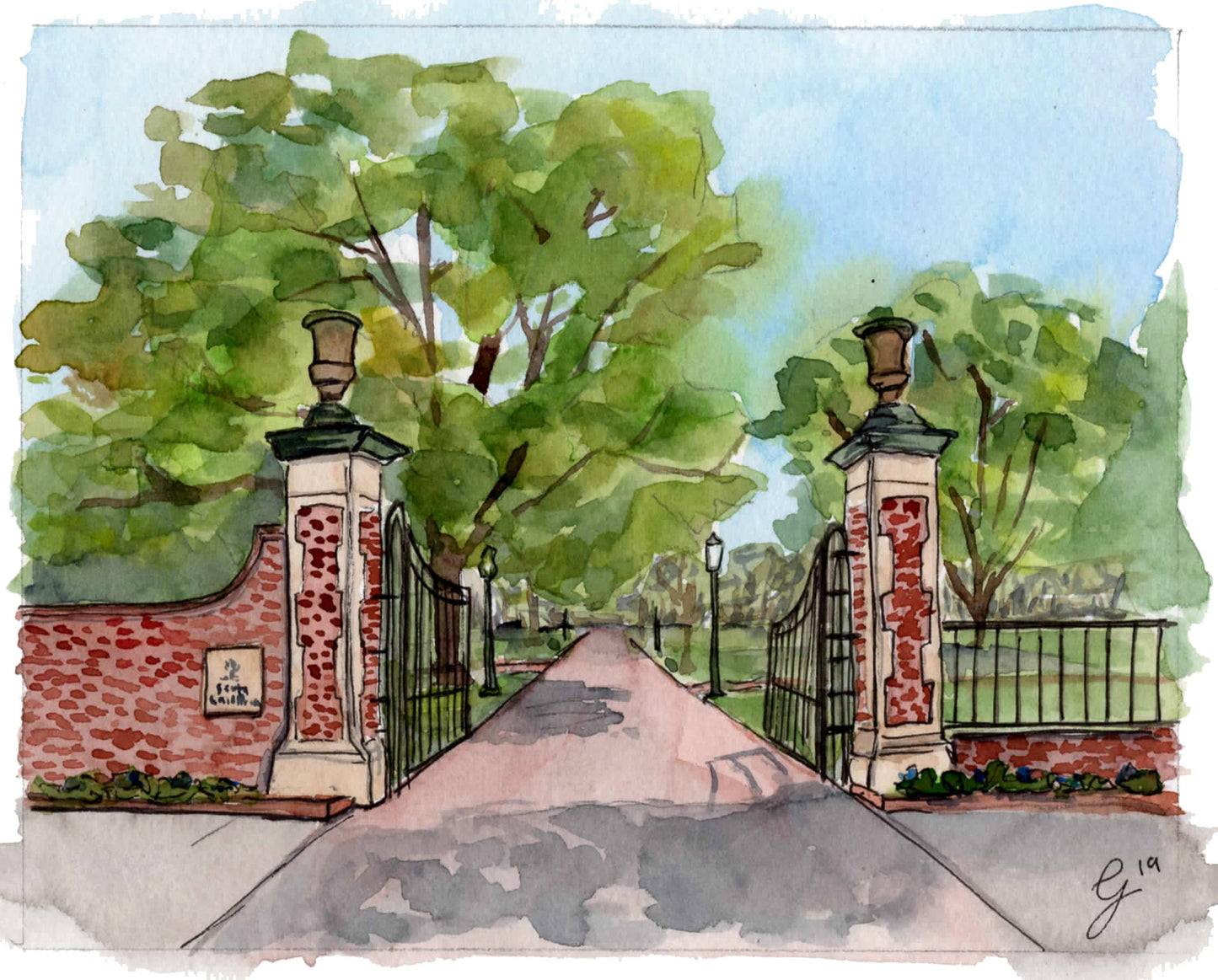 USC Horseshoe Art Print