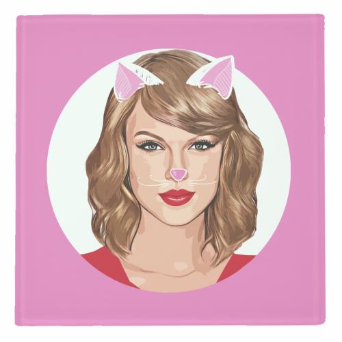 Taylor Swift - Cat Lady Coaster – A Little Happy