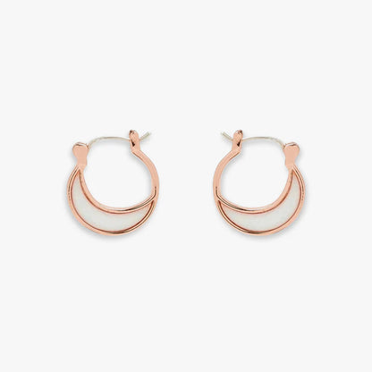 Pura Vida - Opal Crescent Hoop Earrings